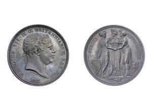 Korunka se vzorem Three Graces, 1817 (kovová)